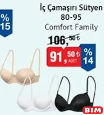 COMFORT FAMİLY İÇ ÇAMAŞIRI SÜTYEN